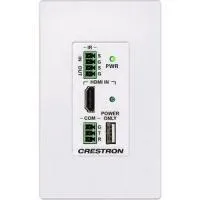 Crestron HD-TXC-101-C-1G-E-W-T, настенный передатчик сигнала по витой паре через HDMI. 4К 40м. HD 1080p 70 м. HDMI IN (1), управление ИК OUT (1) IN (1), RS-232/ цвет белый