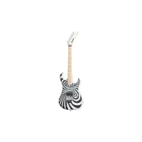 KRAMER The 84 'Illusionist' 3D Black White Swirl электрогитара с EVH D-Tuna, цвет черно-белый, мягкий кейс в комплекте