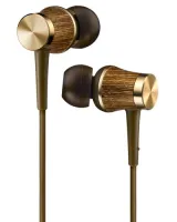 Headphones JVC WOOD HA-FW7-T - In-ear headphones with 8.5 mm natural wood driver and wood housing. Brown color