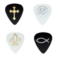 D'Andrea CP23 TH WHT - Медиатор гитарный, Материал: смола, Толщина: 0.46 мм, Жёсткость: мягкий, Серия: Christian Picks, Форма: стандартная, упаковка: