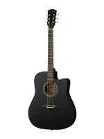 FT-221-BK Акустическая гитара 41", с вырезом, черная, Fante