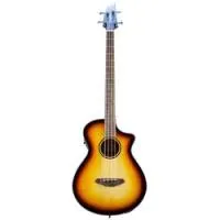 Breedlove discovery s concert edgeburst bass ce  электроакустиечская бас-гитара, цвет санберст