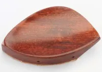 0 violin chin rest Acura Kaufmann VC-E4A517SG - Grade A rosewood Kaufmann chin rest for 1/8-1/16 violin with gilded standard mount