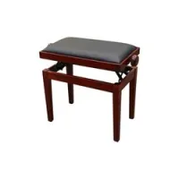 Hidrau bg27 mahogany matt 3 (l28)  банкетка, красное дерево, сатинированная, сидение черная кожа