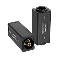 ROXTONE RA2DT-XMPF-BK Переходни-адаптер с трансформаторной развязкой с RCA мама на 3-х контактный XLR папа с черным изолятором. Покрытие контактов: золото.