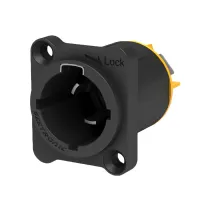 Seetronic SAC3MPX-67 Прочный и надежно герметичный панельный 3-контактный разъём типа Powercon, папа, используемый для электрического подключения в уличных условиях, со степенью защиты IP67. Высокая токовая нагрузка, рассчитанная на 16 А/250 В переменного