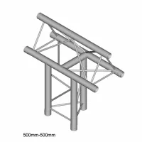 Dura Truss DT 23 T37-V Узел стыковочный 3-х лучевой, 90гр, алюминиевый, сечение 220х220мм
