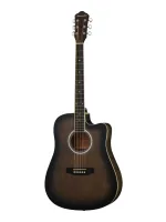 HS-4140-TBS Акустическая гитара, с вырезом, коричневый санберст, Naranda