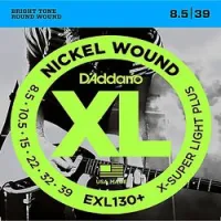 D`addario exl-130+  cтруны для электрогитары nickel wound, никель, 8.5-39, extra super light+