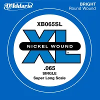 XB065SL Nickel Wound Отдельная струна для бас-гитары, никелированная, .065, Super Long, D'Addario