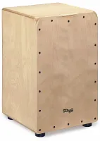STAGG CAJ-50M N - Деревянный кахон среднего размера, цвет - натуральный.В комплекте чехол.Размеры 29.5 x 31 x 48 см
