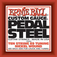 Ernie Ball 2502 комплект струн Pedal Steel для 10-струнной педальной слайд-гитары E9 Pedal Guitar E9th (F#-13 D#-15 G#-10 E-14 B-18P G#-22w F#-26 E-30