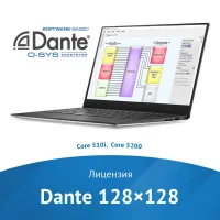 SL-DAN-128-P /Программная лицензия Dante, конфигурация каналов 128x128, для Core 510i, Core 5200 / Q