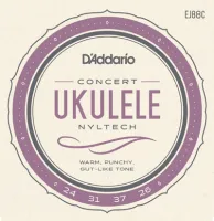 Комплект струн для концертного укулеле D'Addario Pro-Arté EJ88C