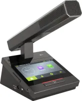 Gonsin DCS-1023DF-W - Беспроводной пульт делегата с функцией голосования, синхронного перевода и сенсорным 4.3" экраном, с несъёмным микрофоном в прямоугольном корпусе