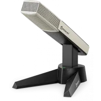 TDN-2CHG/Микрофон на подставке с интерфейсом Dante, с выкл и LED. Чёрный+ слоновая кость / RELACART