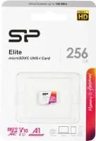 Карта памяти Silicon Power Elite microSDXC SP256GBSTXBV1V20 256GB A1, UHS-I Class 1 (U1), Class 10