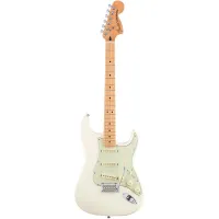 FENDER DLX ROADHOUSE STRAT MN OWT электрогитара Deluxe Roadhouse Strat, цвет олимпик уайт, кленовая накладка грифа