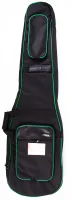 FORCE DLX-B GR - Чехол для бас гитары,цвет чёрный с зелёным кантом.