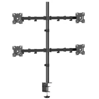 Onkron D421E-B - Кронштейн для четырех мониторов 13"-32" настольный, чёрный
