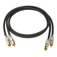 KLOTZ ALG0.3CC аудиокабель, металлические разъемы 2RCAx2RCA с позолоченными контактами, чёрный, 30 см