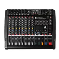 DreamSound DS-600-3 микшерный пульт, входы: 6 микрофонных/линейных + 2 стерео линейных, 1 USB, 3-х полосный эквалайзер по каждому входу, 2 DSP по 99 эффектов, 9 полосный мастер эквалайзер.