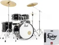 PEARL RS505BC/C31 - (RS505B/CA91, RS505B/CB91, SOL5003P) - барабанная уставнока серии Roadshow, 2016B/1007T/1208T/1414F/1450S, набор стоек, комплект тарелок, цвет: 31 - Jet Black
