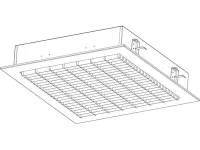 Brightline LST6X2-DN-MG-40- Потолочный светодиодный светильник вертикально направленного освещения с цветовой температурой 4000 K