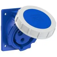 PCE Розетка встраиваемая наклонная 32А/230V/1P+N+E/IP67, фланец 80x97 4232-6f78