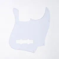 MX0406 Защитная накладка бас-гитары Jazz Bass, 1 слой, белая, Musiclily