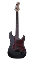 SQOE Sest230 MBK электрогитара матовая Stratocaster S+S+H