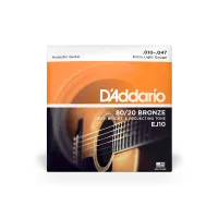 D'addario EJ10 - струны для акустической гитары ( 10 - 47 ) бронза 80/20
