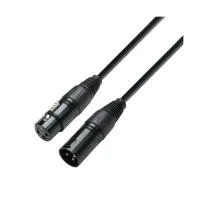 Adam hall k3 dmf 0050 - кабель dmx aes/ebu, xlr (f) - xlr (m), 0,22 мм2, 0,5 м, черный