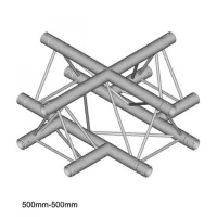 Dura Truss DT 23-С41-L90  Узел стыковочный 4-х лучевой, 90гр, (крестовина), алюминиевый, сечение 220