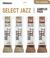 DSJ-J3S Select Jazz Набор тростей для саксофона альт, размер 3S-3M, 4шт, Rico