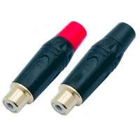 Taverlab TR051 - Разъём RCA кабельный, "мама", чёрный. Отгружается парами - красный + чёрный хвостовик, цена указана за штуку.