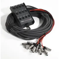 Proel EBN804LU10- Сценический удлинитель с 24 разъемами, 16 XLR 3-pin (розетка) + 8 XLR 3-pin (вилка), 10 метров