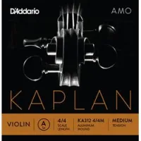 D'addario ka312 4/4m  отдельная струна a для скрипки 4/4 kaplan amo, medium tension
