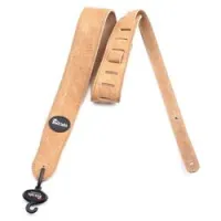 Blacksmith ls-0755 tan  ремень для гитары, кожа, 55 мм, смугло-белый, толстый, со стяжком, кругл кон