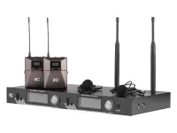 Радиосистема [T-521UL] ITC , UHF двухканальная радиосистема с двумя петличными микрофонами. LCD дисплей. True Diversity. Одновременная работа до 6 каналов