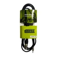 Nordfolk nxj003 3m  кабель микрофонный 3,5 minijack trs <=> xlr (мама), 3 метра