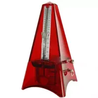 WITTNER 846241TL Tower Line Red Transparent метроном механический, пластиковый корпус, без звонка