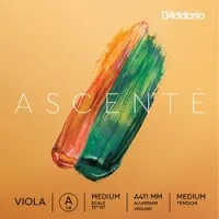 D'addario a411 mm  отдельная струна a для альта 15-16" ascent?, алюминиевая оплетка, medium tension