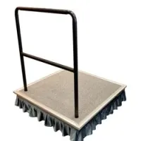 Wisemann conductor podium wcp-1  дирижерский подиум 100х100см с поручнем 122 см и занавесками