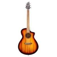 Breedlove discovery s concert edgeburst ce mh-mh  электроакустическая гитара, цвет коричневый берст