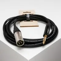 Инструментальный кабель Shnoor IC124-XMJM, XLRM-6.35 мм, моно, 3 м
