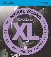 Комплект струн для бас-гитары D'Addario EXL190