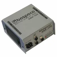 BESPECO DBX10A Директ бокс активный, вход: Jack 6.3мм, вход-выход: Jack 6.3мм, выход: XLR 3pin