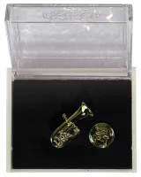 Значок на клипсе зол. напыление "туба" Pick Boy made in Japan