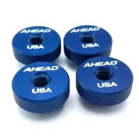 Ahead AHSN-BLU Speed Nuts Knurled металлическая гайка для тарелок, для быстрого крепления, упаковка 4 штуки, цвет синий